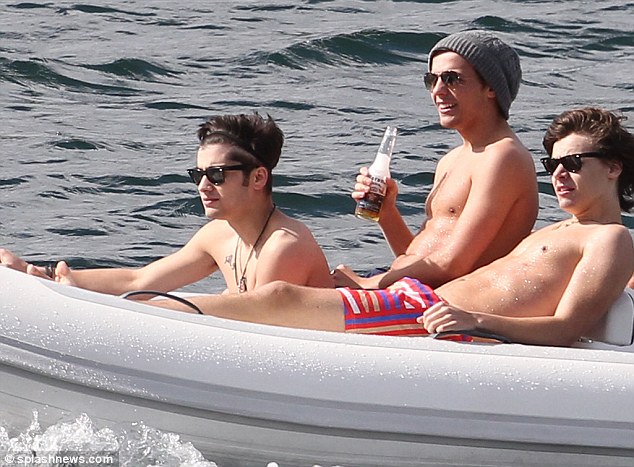 One Direction Top Up Their Tans And Go Shirtless On A Boat